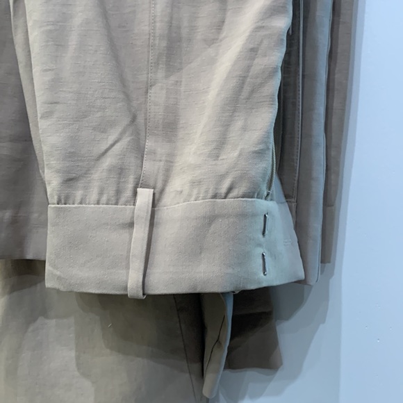 XS WAYFAIR linen suit jacket and matching pants in khaki - Picture 4 of 4